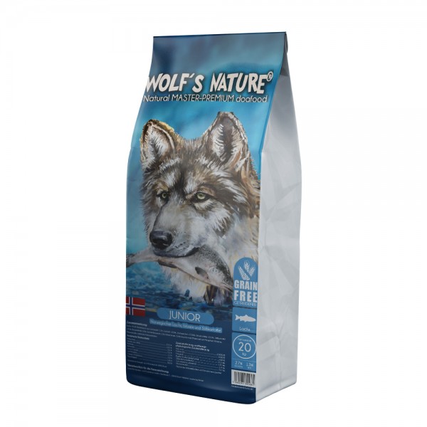 Wolf's Nature Junior, Lachs aus Norwegen 20 kg